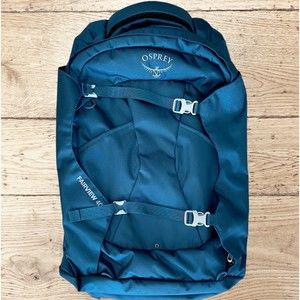 Osprey Fairview 40 Womens Travel Hiking Backpack Carry On Night Jungle Blue